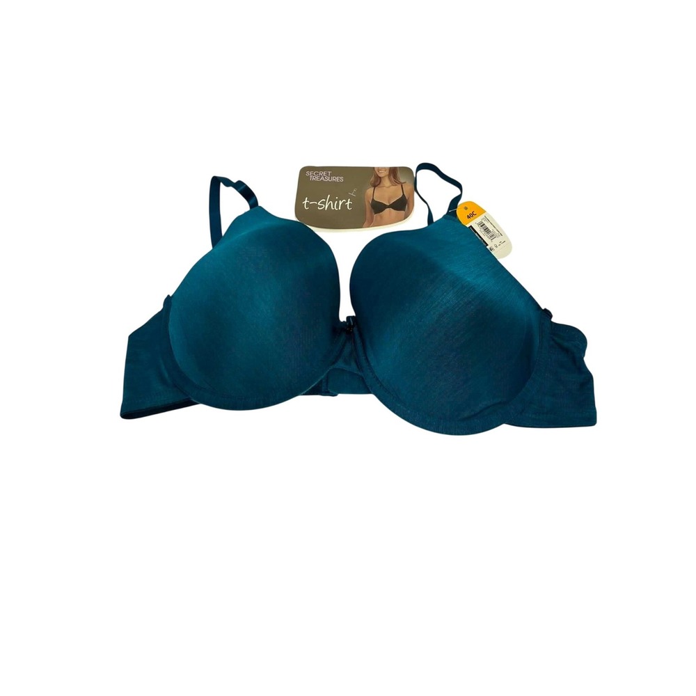 Secret Treasures T-Shirt Bra Womens 40C Blue Heathered Underwire Everyday 42103